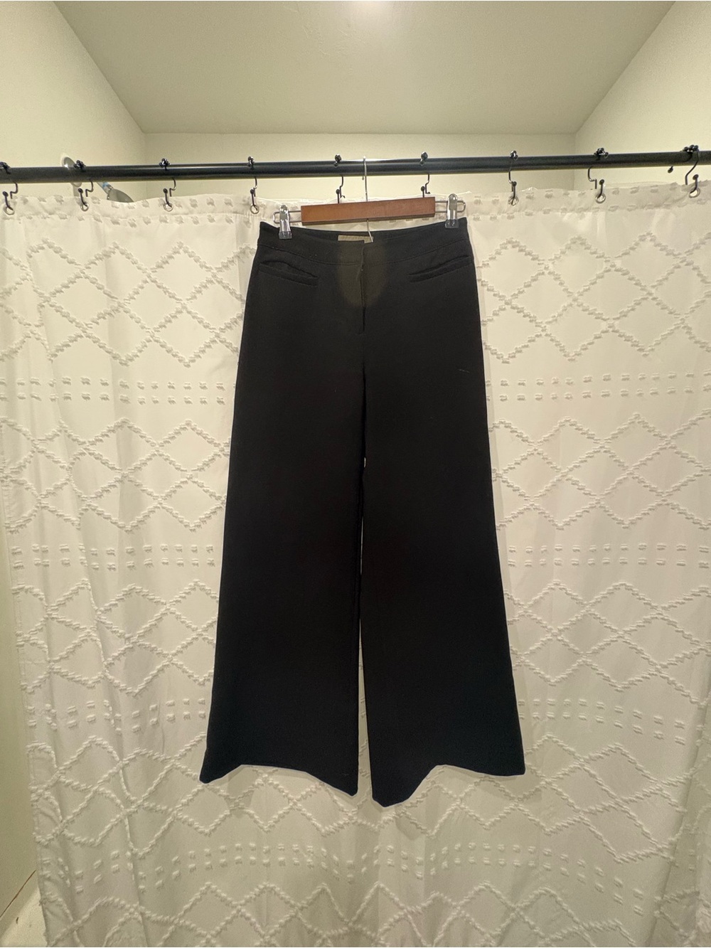 MICHAEL Michael Kors Black Wide-Leg Trousers